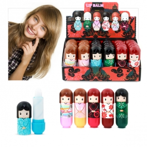 24 Lip Balm Doll Kimono Shaped