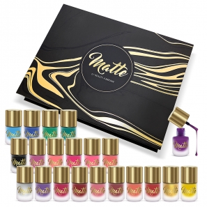 21 Matte Nail Polish Set Luxury Box