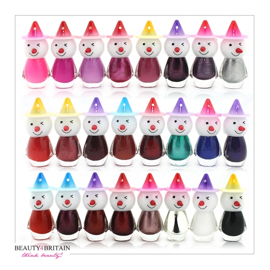 24 Nail Polish Clown 24 Colours - Click Image to Close