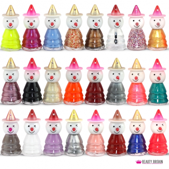 24 Snowman Shaped Nail Polish Set