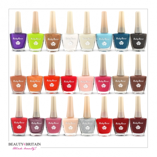 24 Nail Polish Set Ruby Rose 12ml