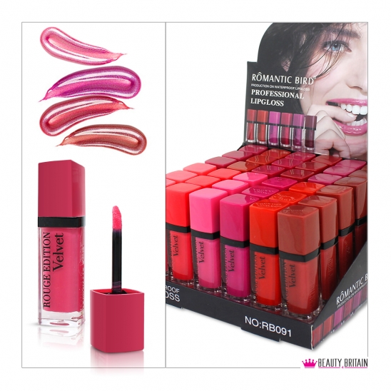 36 Lip Gloss Set Romantic Bird