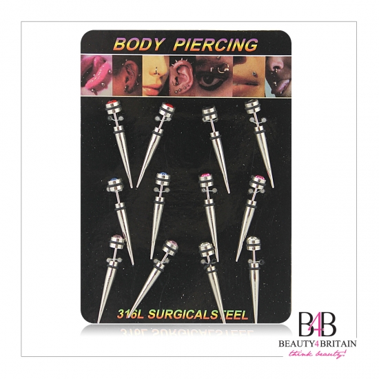 36 Belly Button Navel Rings Set - Click Image to Close