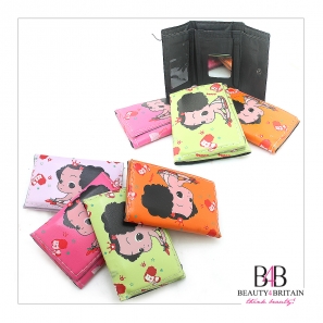 72 Kids Cartoon Wallet Treefold With Mirror