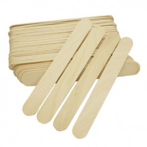 100 pcs Waxing Sticks Spatula Wooden Medium 15 x 1.7 cm