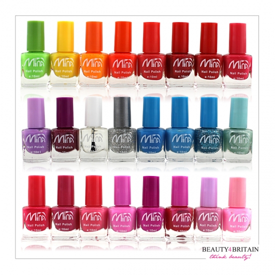 24 Nail Polish Mina 10ml (Set B) - Click Image to Close