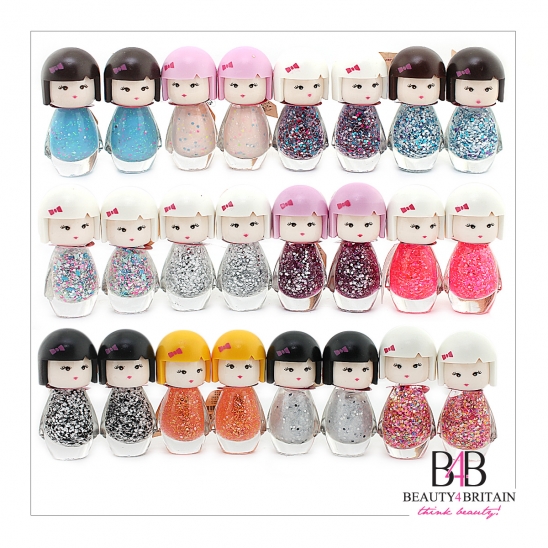 24 Doll Shaped Nail Polish Colours Set B