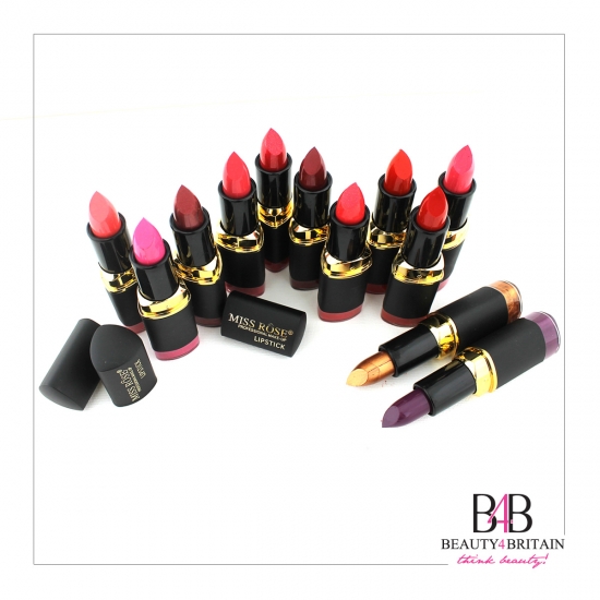 24 Luxury Lipstick Set Miss Rose - Click Image to Close