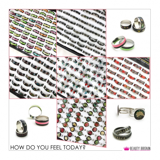 100 Mood Ring Fashion Set