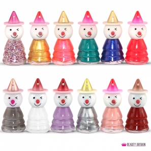 24 Snowman Shaped Nail Polish Set