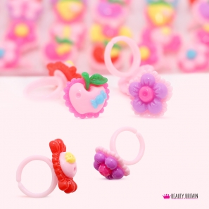 100 Kids Rings Mixed Designs