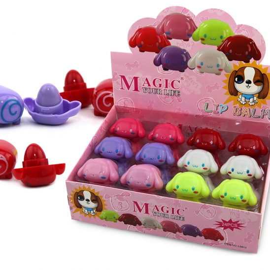 24 Cute Lip Balm Set 6 Different Colours