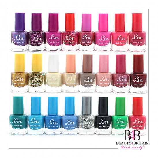 24 Nail Polish 24 Different Colours Set B