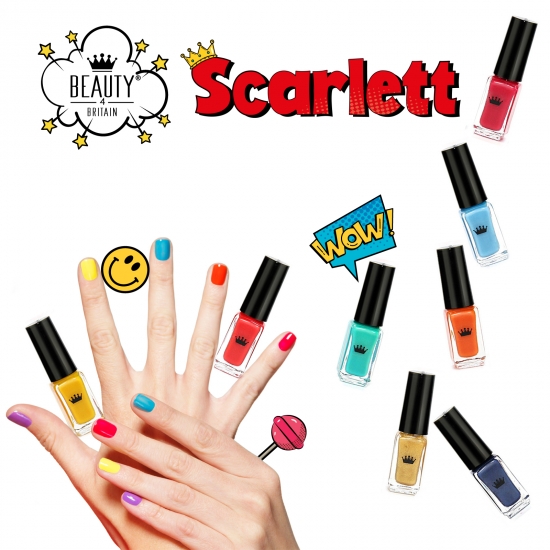 20 Nail Polish Set Scarlett - Click Image to Close