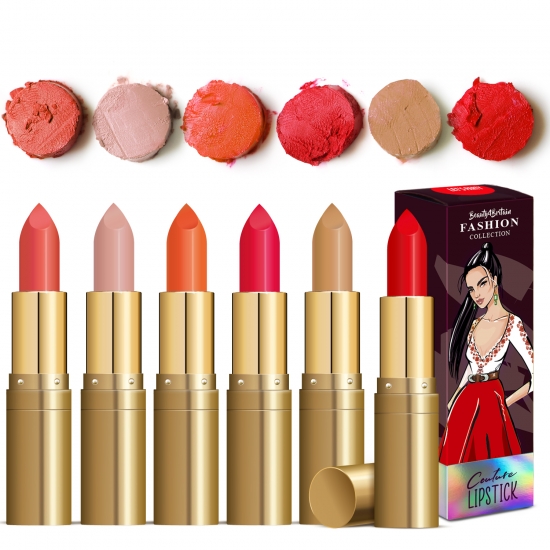 100 Lipstick Couture Individually Packed 6 Shades - Click Image to Close