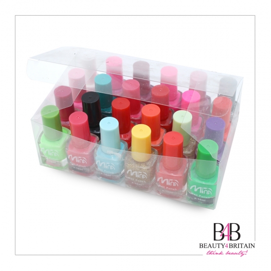 24 Nail Polish Mina 10ml (Set A) - Click Image to Close