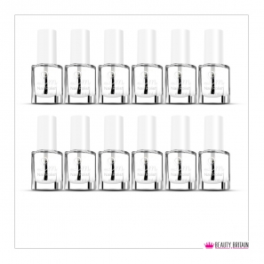 12 Top Coat Clear Nail Polish Set