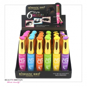 24 Black Mascara Set Romantic Bird