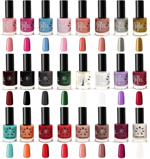 24 Nail Polish Set Quick Dry EU Made - Click Image to Close