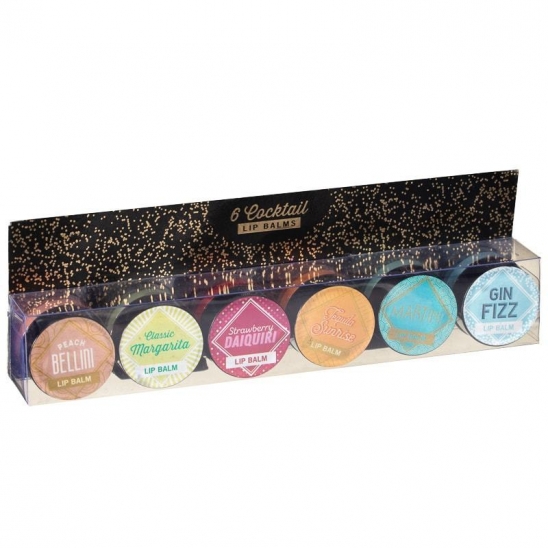 6 Cocktail Lip Balm Set 6 Flavours