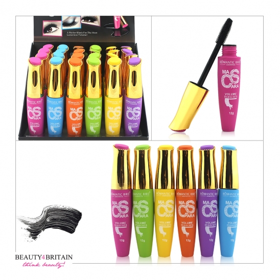 24 Black Mascara Set Romantic Bird