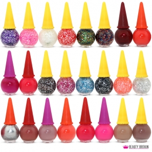 24 Nail Polish Set Ice Cream Shaped