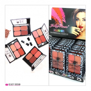 24 Blusher Palette 4 Colours / 4 Sets