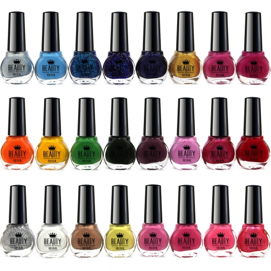 24 Nail Polish 24 Different Shades Set B