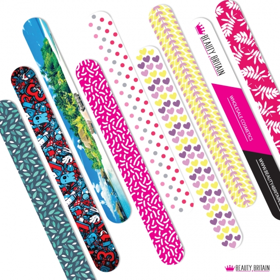 60 Nail Files 40 Designs - Click Image to Close