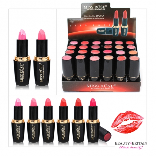 24 Lipstick Luxury Miss Rose (Different Shades)