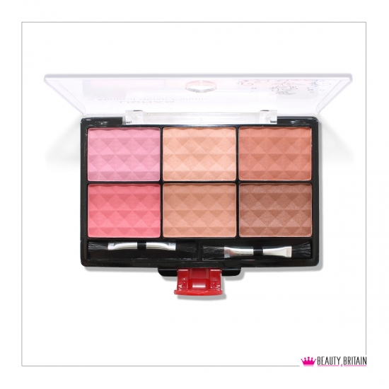 12 x Blusher Palette With 6 Colours - Click Image to Close