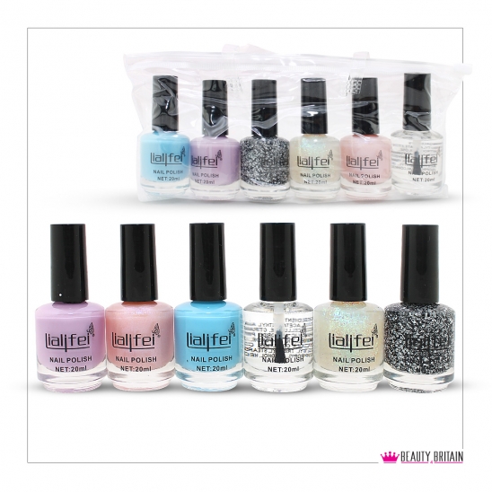 6 Nail Polish Set 20 ml Lialifei Set B