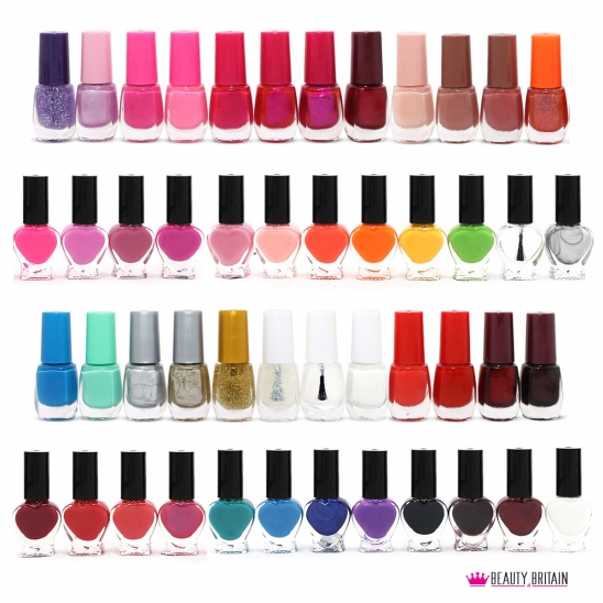 50 Nail Polish Set Assorted Colours