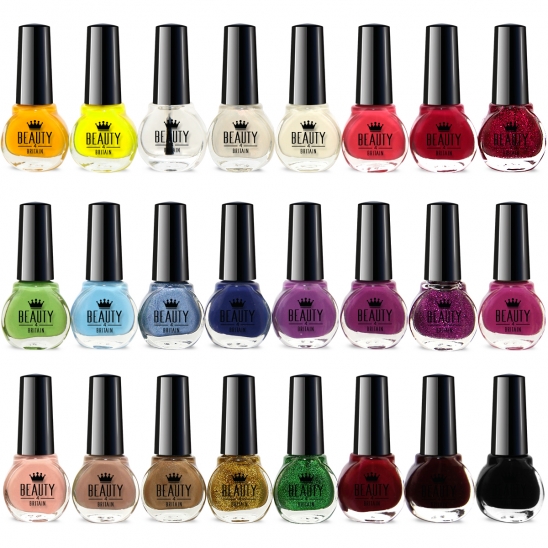 24 Nail Polish 24 Different Shades Set A