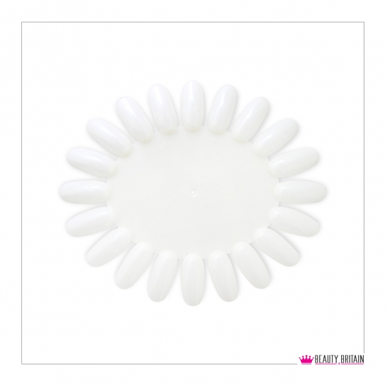 Nail Art False Nail Practice Wheel Board Display White