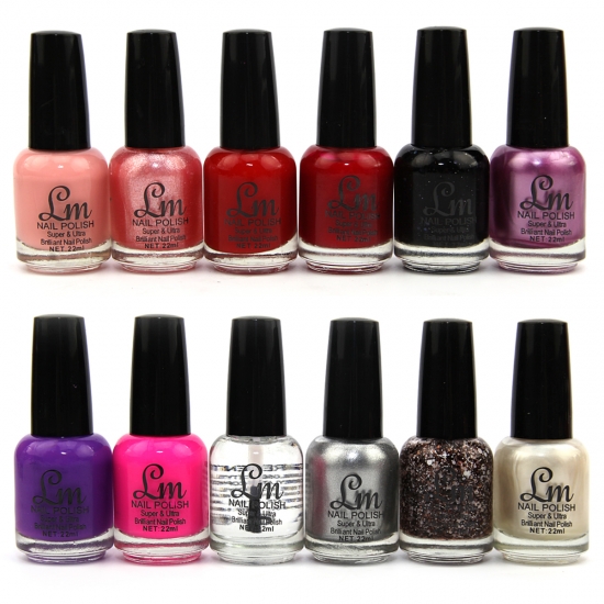 24 Nail Polish Set LM Zipper Cases - Click Image to Close