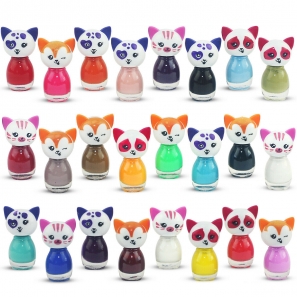 24 Nail Polish Set Cat Water Based