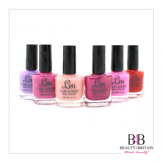 6 Nail Polish Set LM 20 ml Set B - Click Image to Close