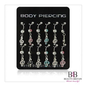 60 Body Piercing Belly Bar/Navel