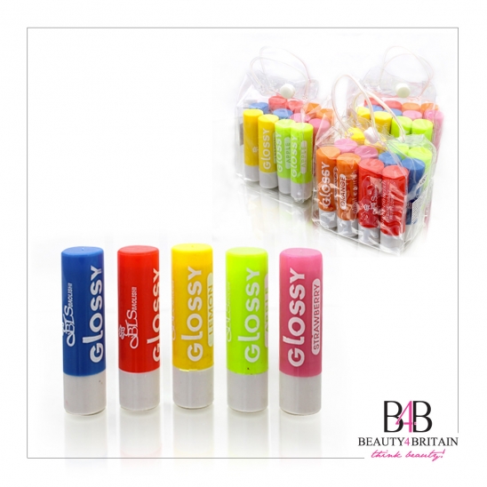 72 Lip Balm Glossy 6 different flavours