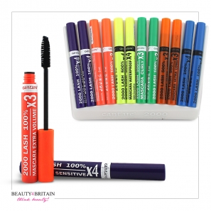 12 Black Mascara Set Extreme Volume