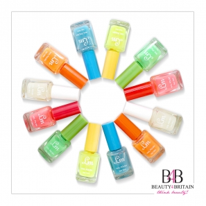 24 Nail Polish Set (6 Shining Neon Colours)